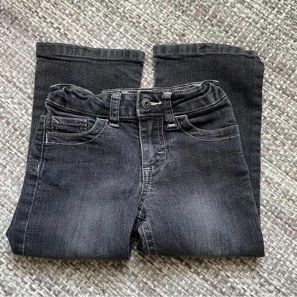 Wrangler black denim jeans size 4R pockets girls casual western straight leg - Picture 6 of 6